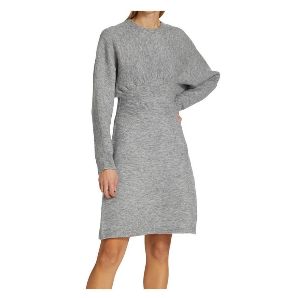Derek Lam 10 Crosby Gray Knit Aisha Sweater Dress Women's Size XS